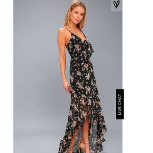 Flowy floral high low dress